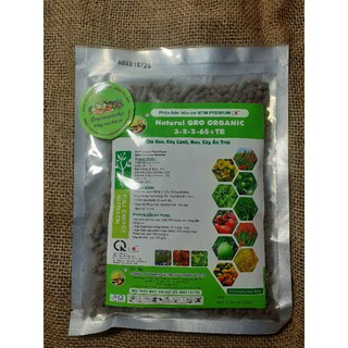 Phân Bón Hữu Cơ Nhật (Gói 500g) Natural Gro Organic 3-2-2-65+TE Nhật Cho Hoa, Rau, Củ, Quả, Cây Cảnh Giúp Đất Tơi Xốp