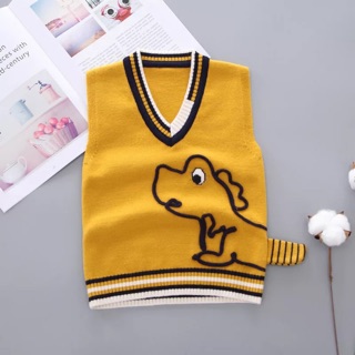 Áo len gile cổ tim cao cấp