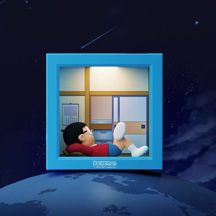 Đèn ngủ cảm ứng Doraemon cao cấp nhiều màu dễ thương mô phỏng phòng ngủ Nobita dùng để trang trí quà tặng Ráp