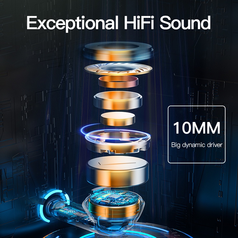 Tai nghe bluetooth không dây QCY T19 5.1 khử tiếng ồn cao cấp đa năng