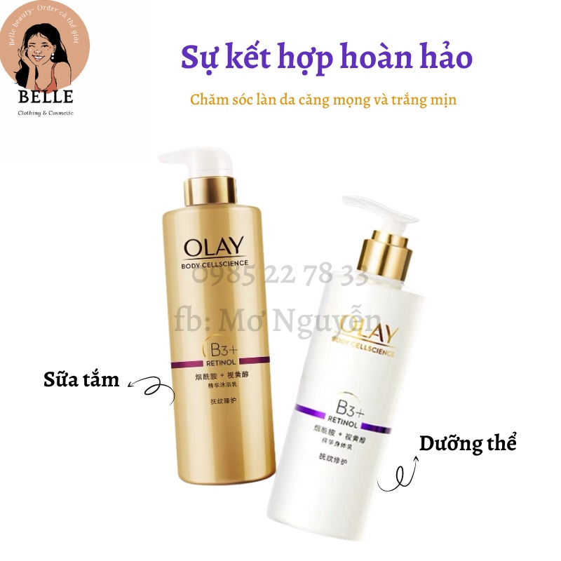 Dưỡng thể dưỡng trắng Olay b3 retinol