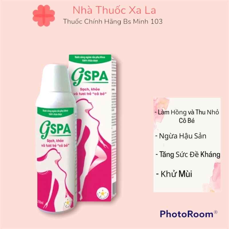 Nước Xông Ngâm Rửa Phụ Khoa Gspa Thu nhỏ Và làm hồng cô bé Liền Sẹo Khử Mùi Hôi Tanh Sản Dịch Ngăn Thâm Đen