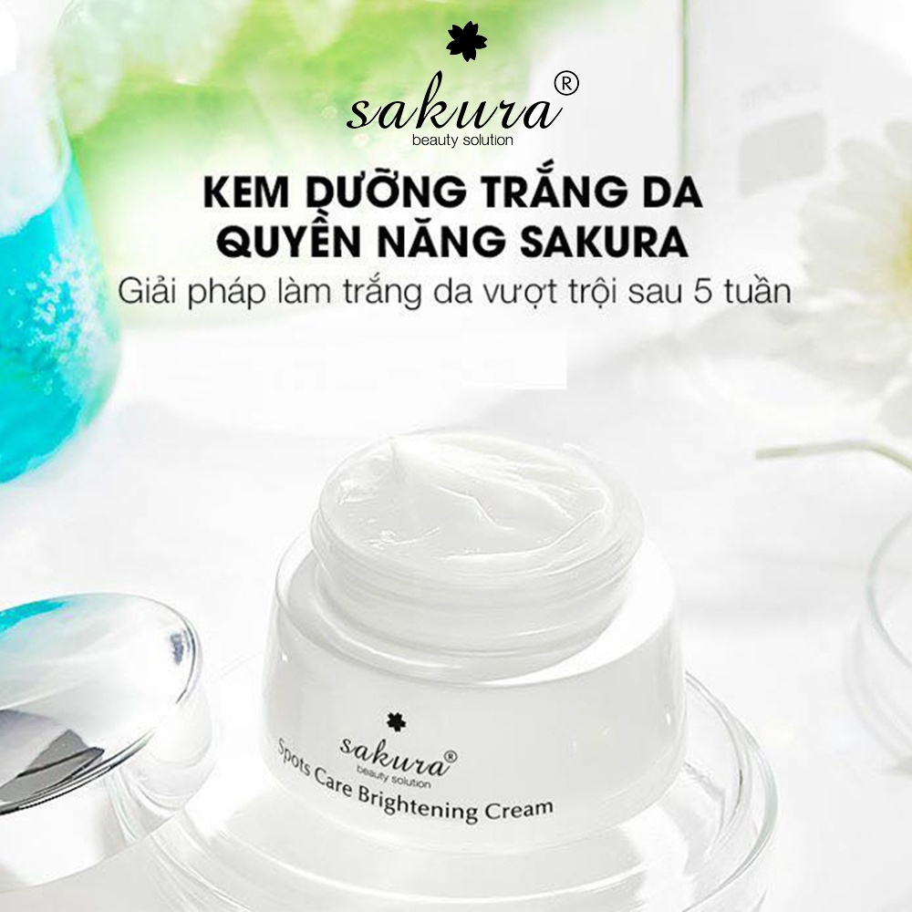 Kem dưỡng da trắng sáng Sakura Spots Care Brightening Cream mờ nám sạm 45g