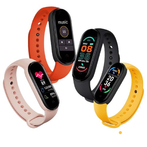 Đồng Hồ Thông Minh M6 ✔ Smart Band 6, Đồng Hồ Thể Thao, Theo Dõi Sức khỏe, Đổi Hình Nền, Chống nước IP67