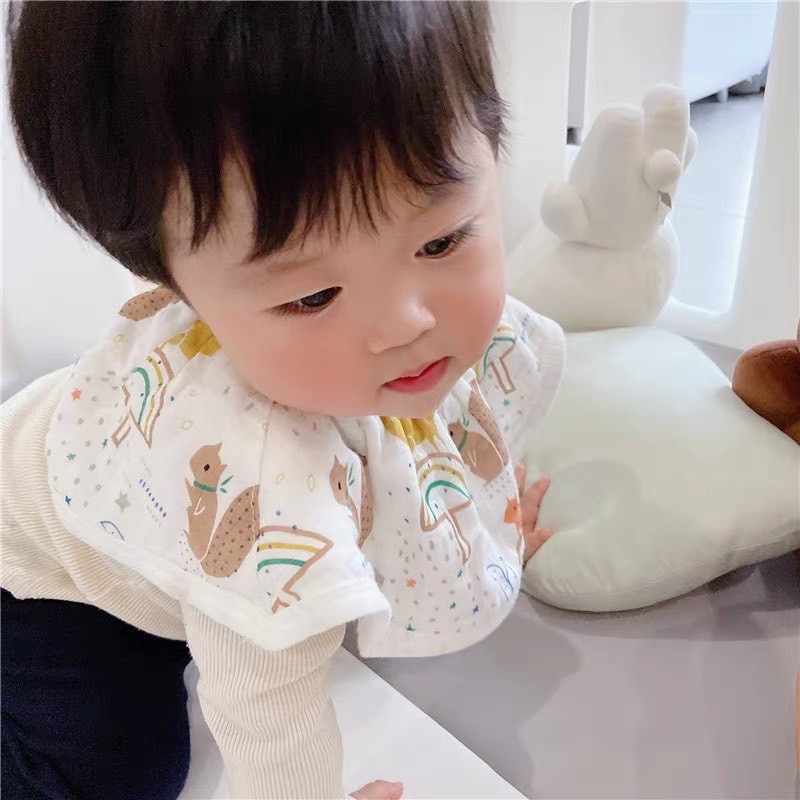 Yếm tròn xoay cao cấp - Dáng cổ áo xinh xắn sợi tre siêu mềm mại