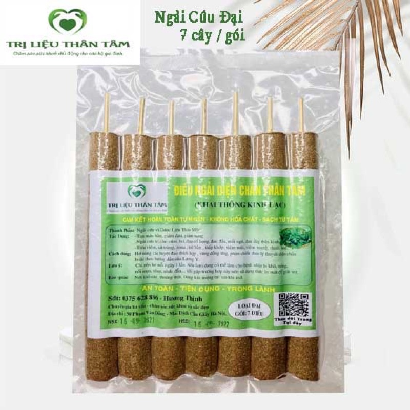 Điếu Ngải Cứu Diện Chẩn 100% Tự Nhiên (Nhang Ngải Cứu Diện Chẩn)