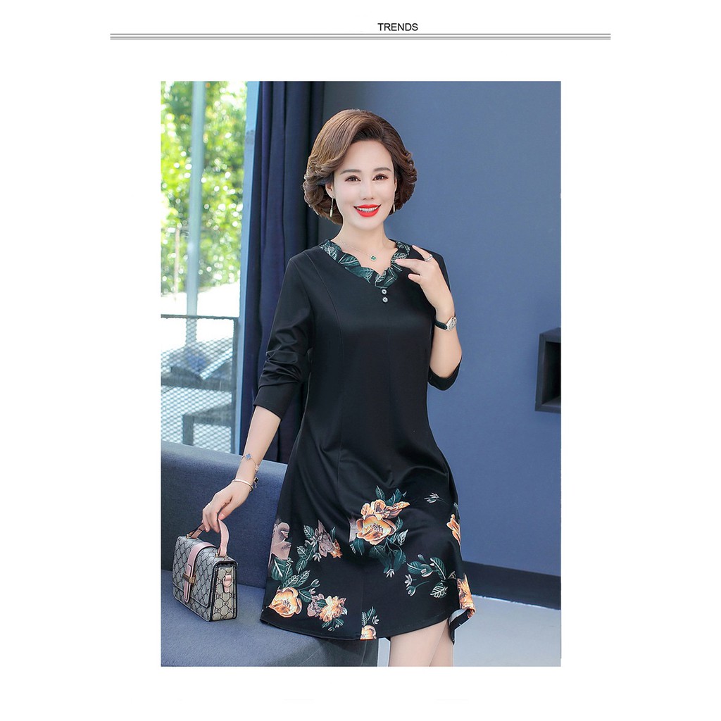 Váy trung niên tay dài