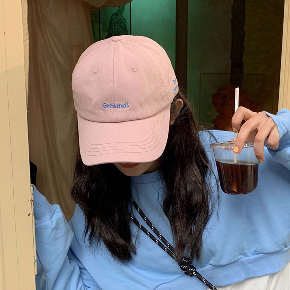 Mũ Lưỡi Trai Thêu Chữ Đơn Giản Phong Cách Hip Hop Hàn Quốc Thời Trang Cho Nam Và Nữ
