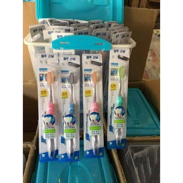 Bàn chải đánh răng hàn quốc combo 10 chiếc