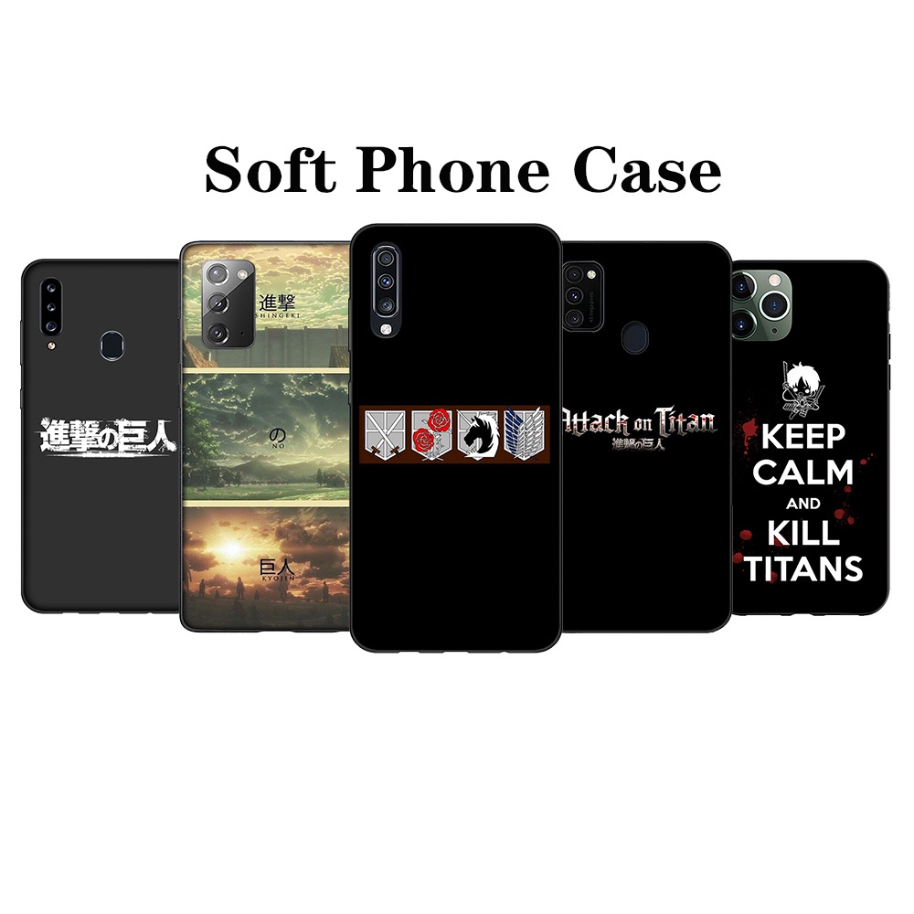 Ốp Điện Thoại Silicon TPU Mềm Hình Attack On Titan Cho OPPO Reno 2 2F 2Z 3 4 Pro 4G Find X3 Pro Lite Neo YMYL28