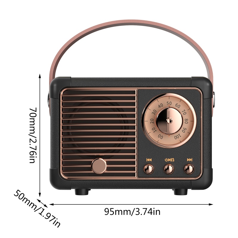 Loa Nghe Nhạc zzz HM11 Mini Phong Cách Retro Dành Cho Điện Thoại