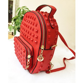 BALO CẶP ĐI HỌC RẺ ĐẸP đẹp BALO mini BALO nữ đeo chéo BALO đinh nữ BALO nữ BLDINH01 SIÊU HOT