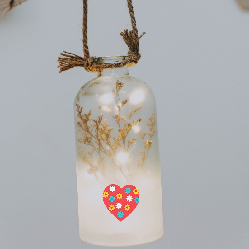 Cuộn 500 Miếng Dán Hình Trái Tim Trang Trí Ngày Valentine