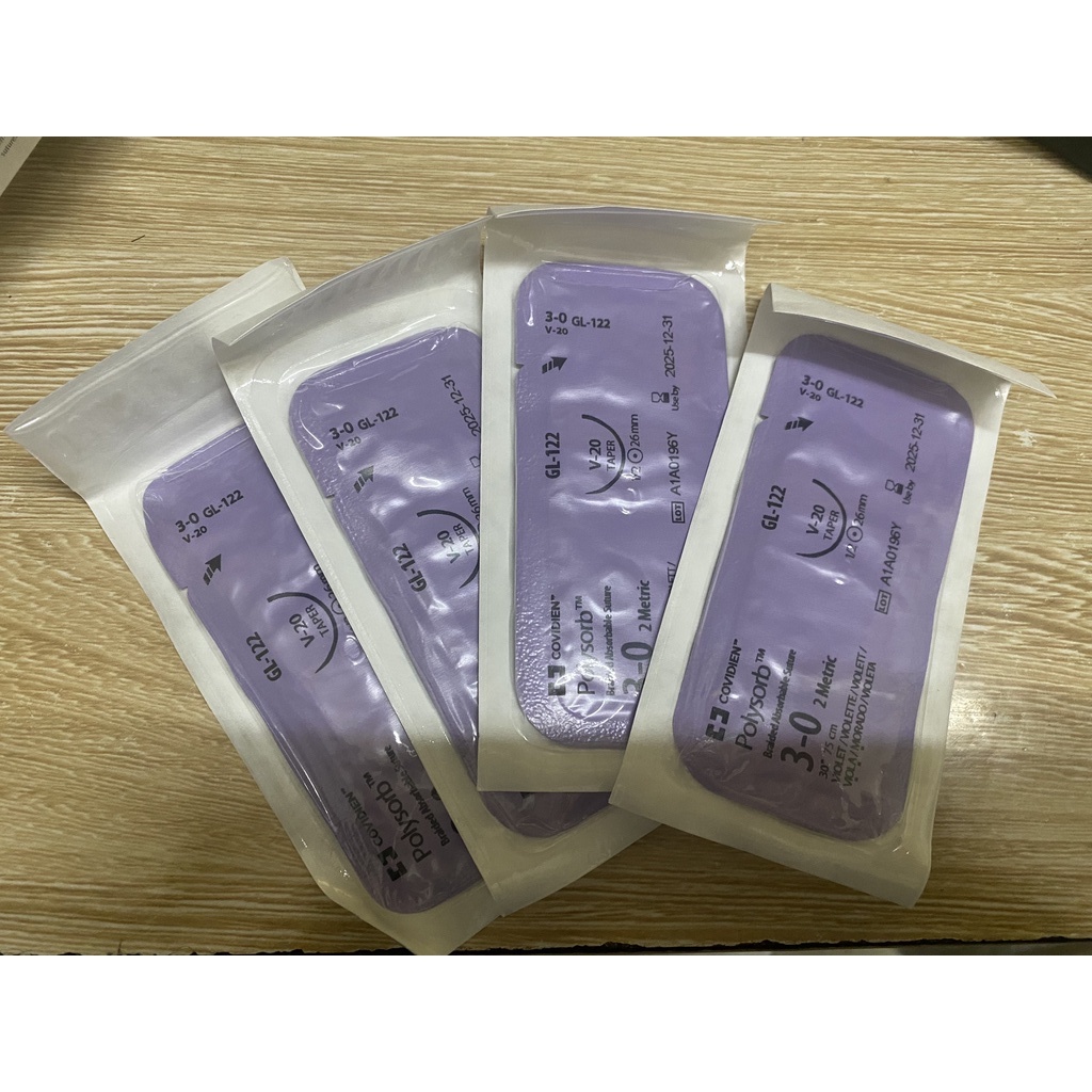 Chỉ tự tiêu PolySorb 3-0 thẩm mỹ