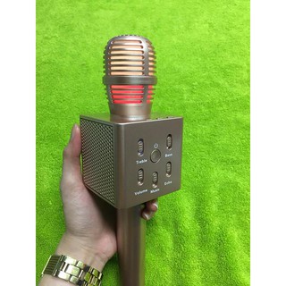 Mic Karaoke Kèm Loa Bluetooth Q7 Đồng