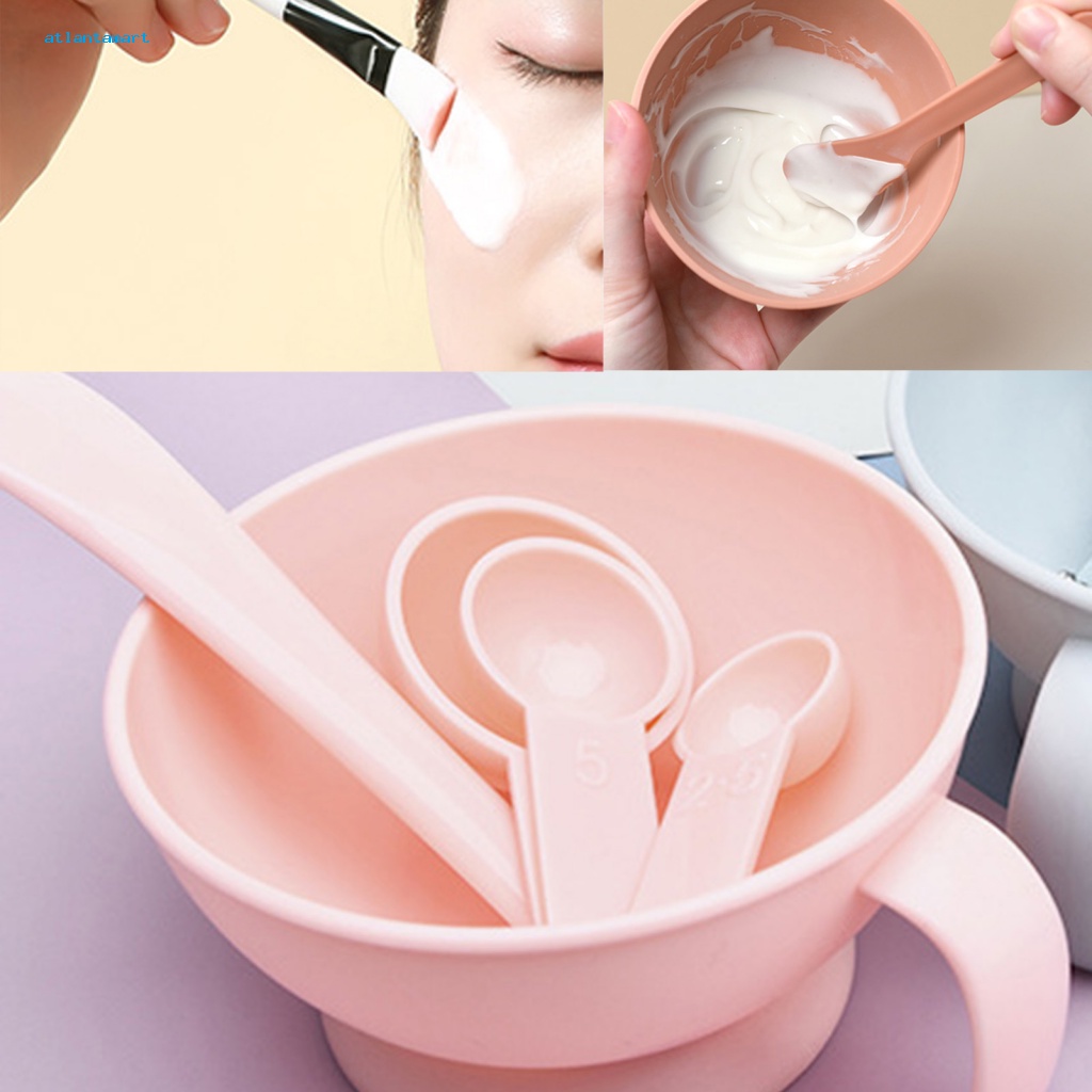 Atl| 1 Bộ Dụng Cụ Silicone Tự Làm Mặt Masque Tiện Lợi