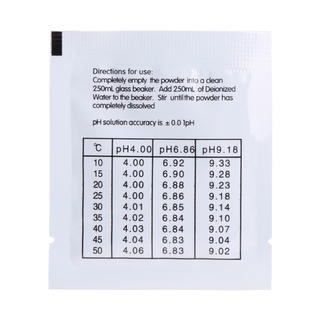 4 Pcs PH Buffer Solution Powder PH For Test Meter Measure Calibration 4.01 6.86