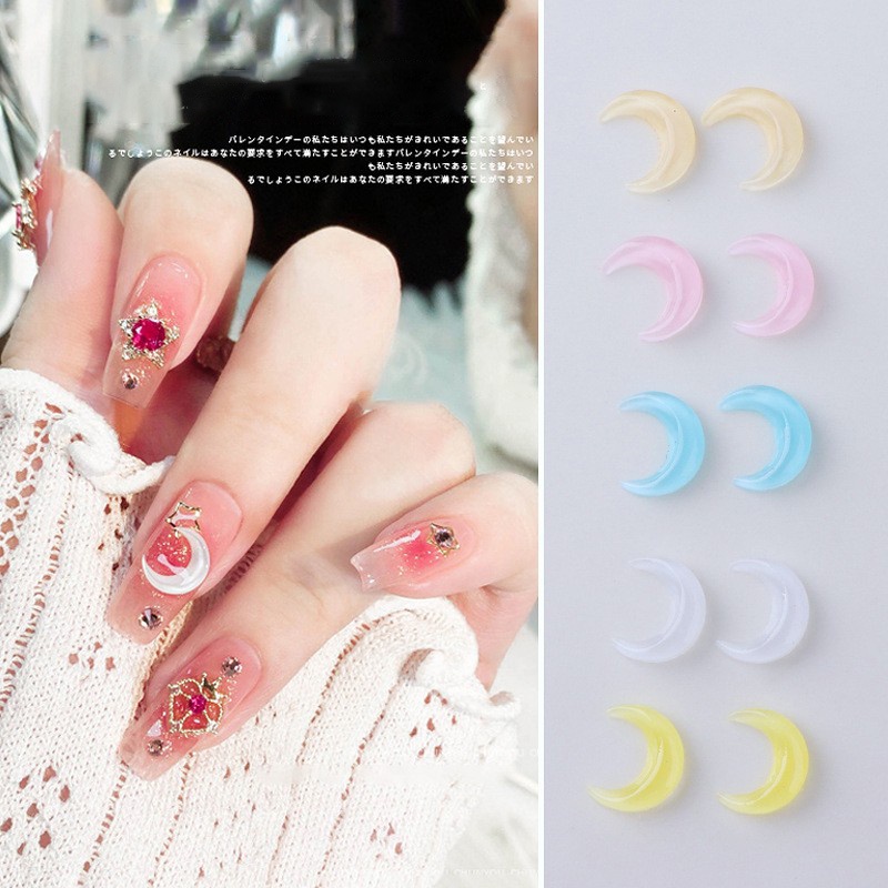Set 50 Phụ Kiện Trang Trí Móng Tay Hình Thủy Thủ Mặt Trăng