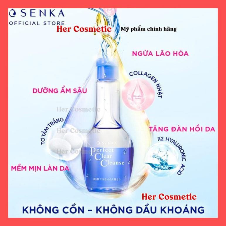 Gel Rửa Mặt Tẩy Trang 2 Trong 1 Senka Perfect Clear Cleanse 170ml