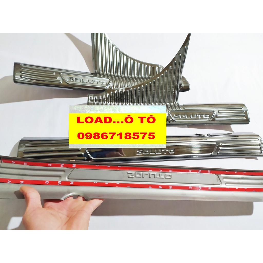 Ốp Bậc Cửa, Nẹp Bước Chân Trong KIA Soluto Chất Liệu Titan Cao Cấp