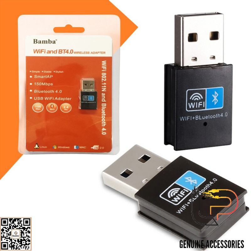 USB THU WIFI + BLUETOOTH 4.0 BAMBA - USB THU WIFI BAMBA - USB PHÁT BLUETOOTH 4.0 BAMBA