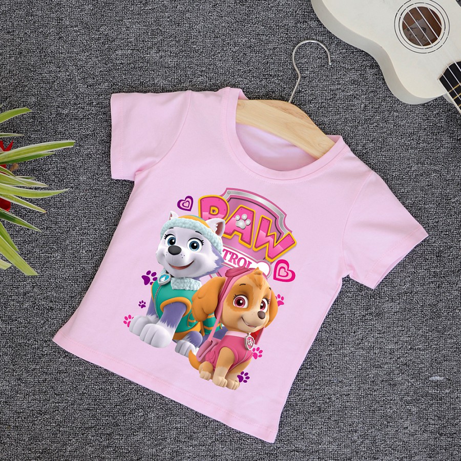 Áo Thun Đội Chó Cứu Hộ Paw Patrol Siêu Hot Cho Bé