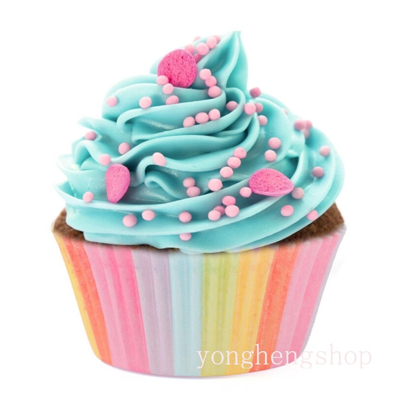 Set 100 cốc giấy đựng bánh Cupcake tiện lợi