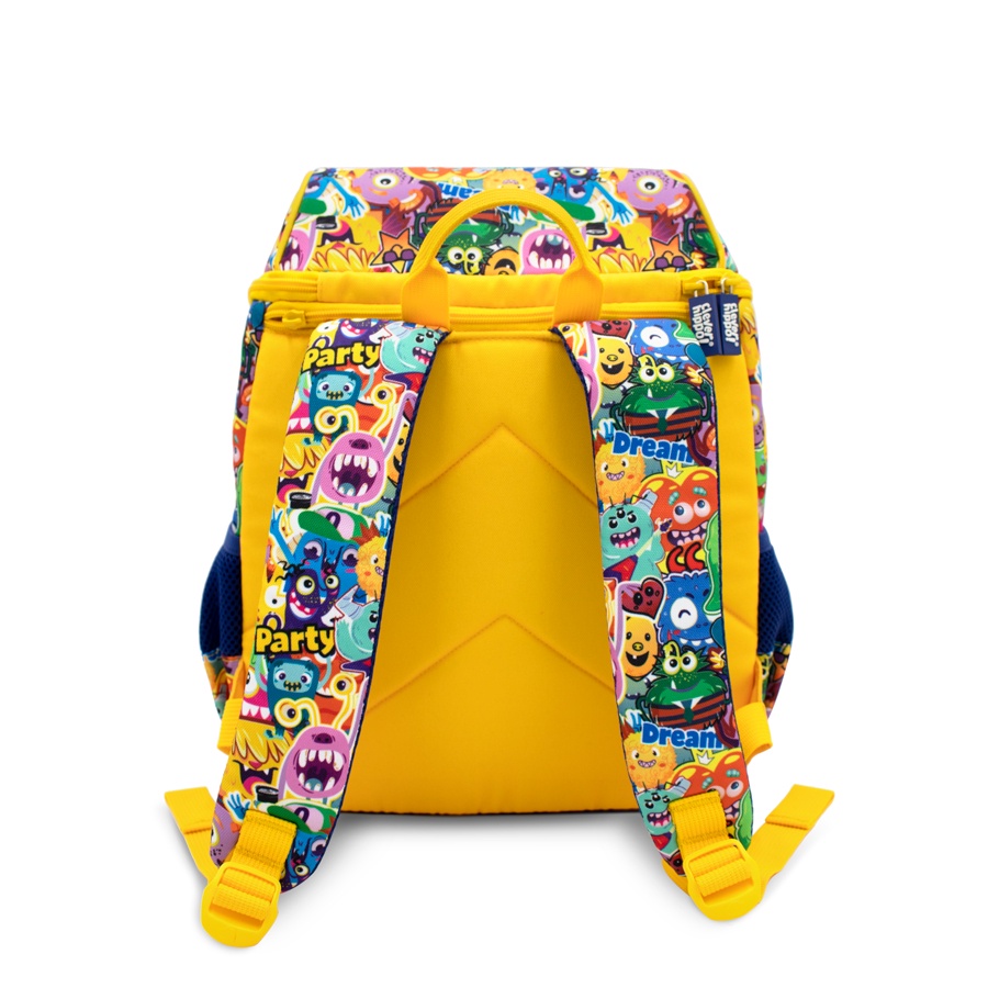 Ba Lô Hoodie Cho Bé CLEVER HIPPO - Clever Monster Vàng BM3105/YELLOW