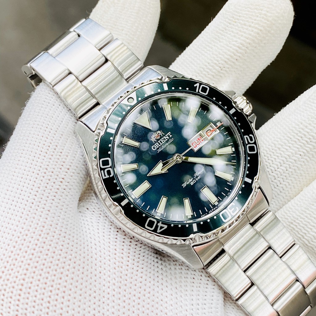 Đồng hồ nam dây thép siêu bền Orient Mako III Diver Watch RA-AA0004E19B