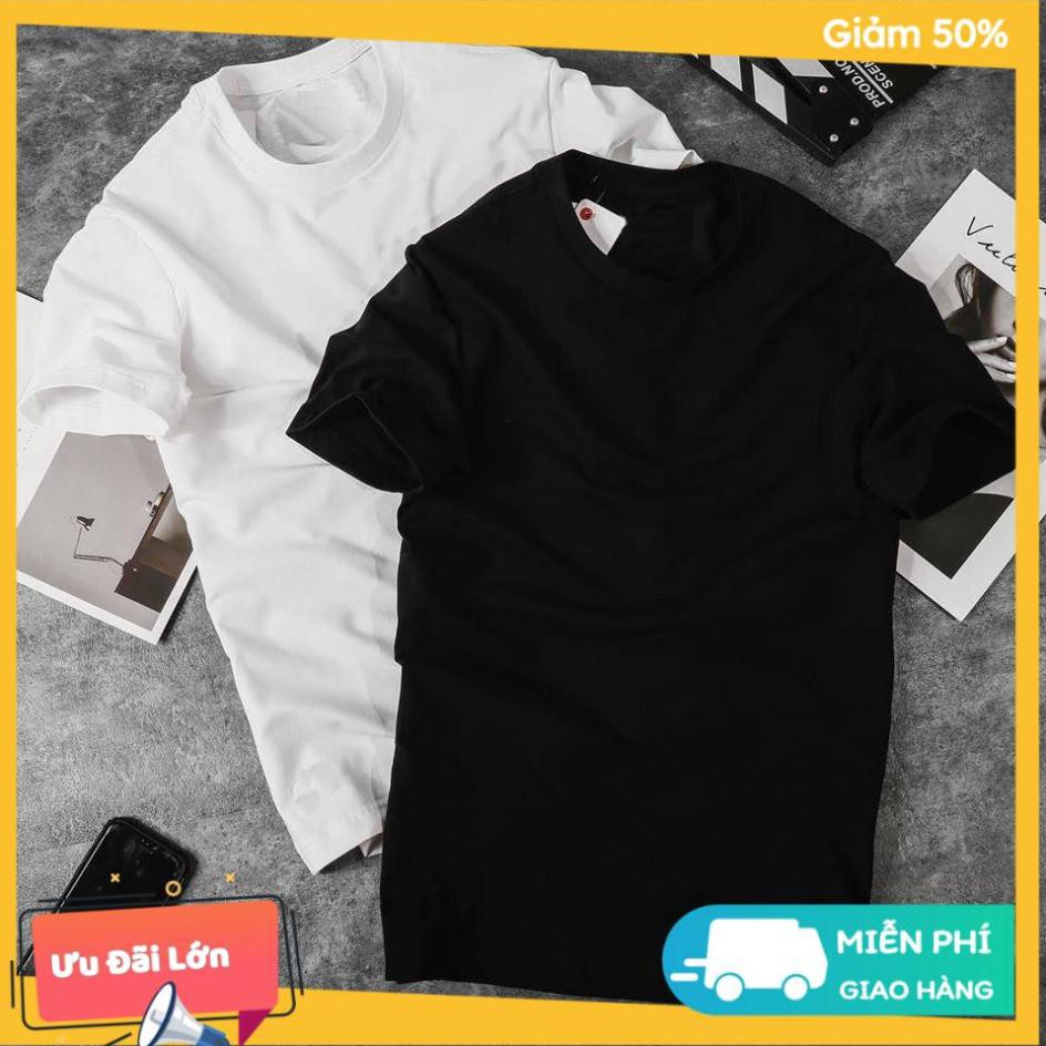Áo thun trơn tay lỡ nữ freesize phông form rộng dáng Unisex, áo phông trơn form rộng Trơn