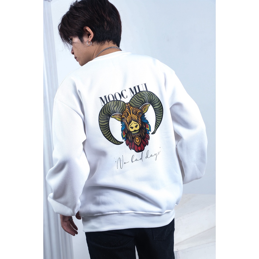 Áo Sweater MOOC CLOTHES 12 con giáp -Hình Dê | BigBuy360 - bigbuy360.vn