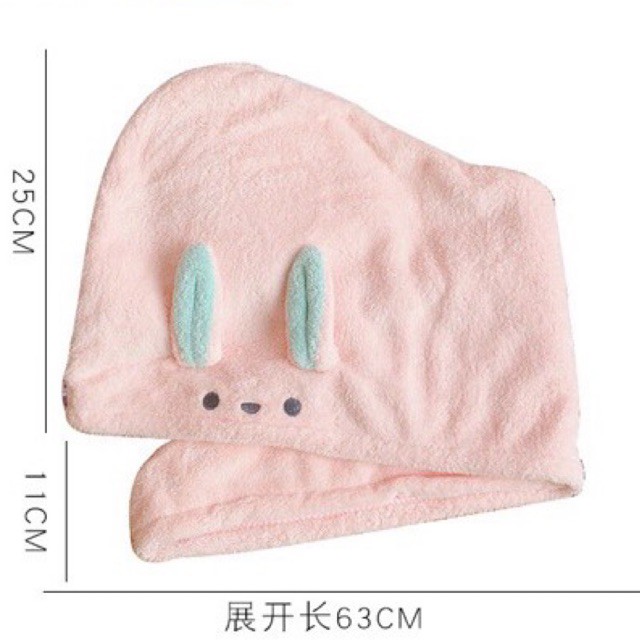 KHĂN Ủ TÓC LAU KHÔ SIÊU TỐC/ KHĂN QUẤN TÓC THẦN THÁNH HÌNH CHUỘT CUTE