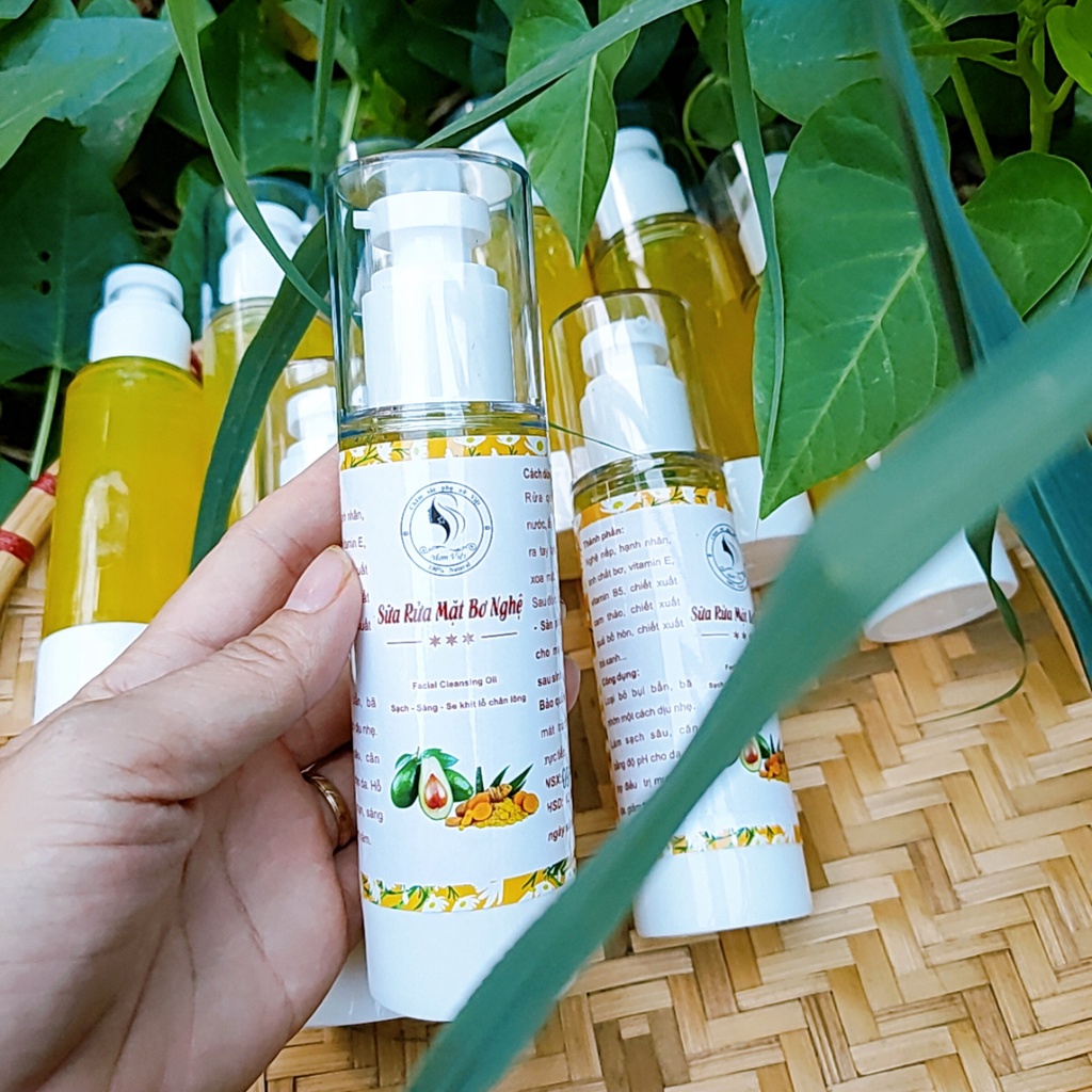 Sữa Rửa Mặt Bơ Nghệ Mom Việt  FREESHIP  Dành Cho Da Dầu Mụn, Nhạy Cảm