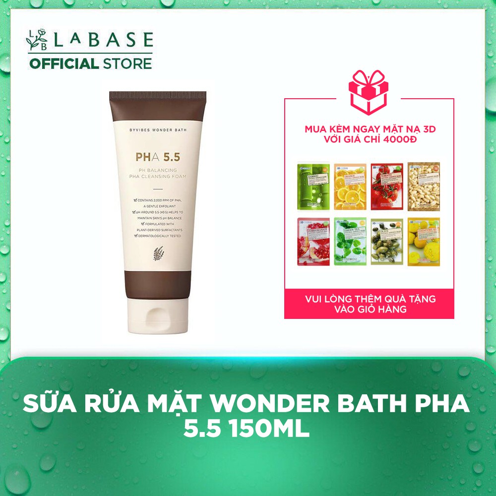 Sữa rửa mặt Wonder Bath PHA 5.5 tạo bọt dịu nhẹ - phù hợp ngay cả da nhạy cảm 130ml | BigBuy360 - bigbuy360.vn
