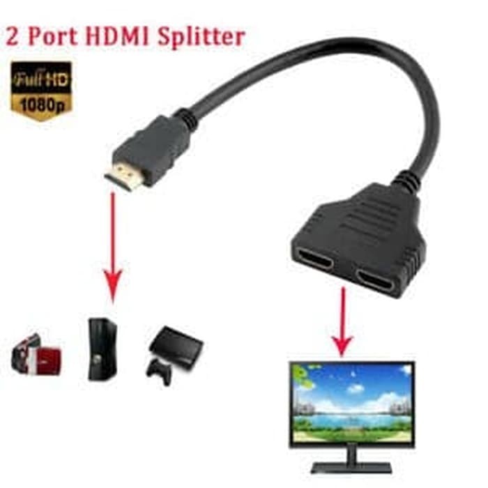 Bộ Chia Cổng Hdmi 1 Sang 2 Famale / Hdmi 1m 2f