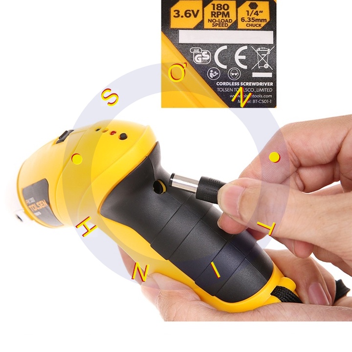 Máy siết vít dùng pin 3.6V Tolsen 79010