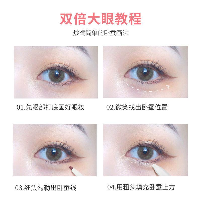 Bút Kẻ Mắt Tơ Tằm Hai Đầu Hiệu Ứng Lì Ánh Ngọc Trai Lấp Lánh Làm Sáng Da Tự Nhiên pea | BigBuy360 - bigbuy360.vn