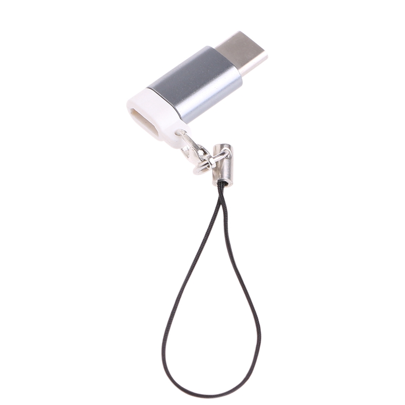 Dây cáp sạc &amp; truyền dữ liệu Micro USB loại C kèm móc khóa