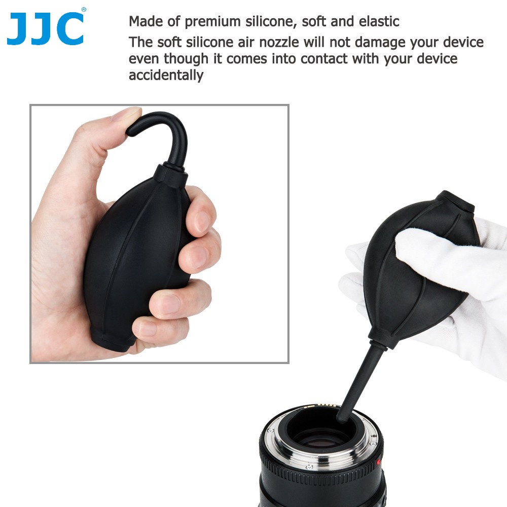 Dụng cụ thổi bụi JJC làm sạch màn hình LCD / kiếng / ống kính bằng silicone mềm