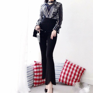 Sét Áo Choker quần ống loe