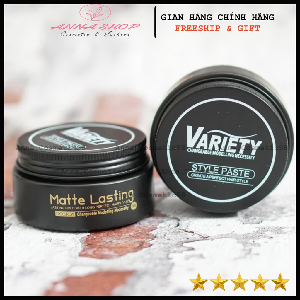 SÁP VUỐT TÓC NAM Variety CHÍNH HÃNG SIÊU GIỮ NẾP ( 12-16H) Dùng 8-10 tháng | keo vuốt tóc & wax vuốt tóc chính hãng