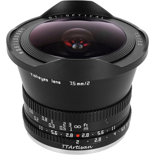 Ống Kính TTArtisan 7.5mm f2 Fisheye Dành Cho Ống Kính Fujifilm Chính Hãng