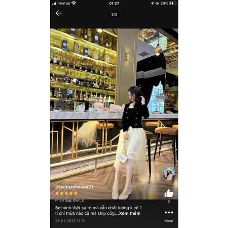 Set áo nhung cổ vuông mix chân váy lưới xoè phong cách tiểu thư siêu xinh siêu xinh sẵn hàng