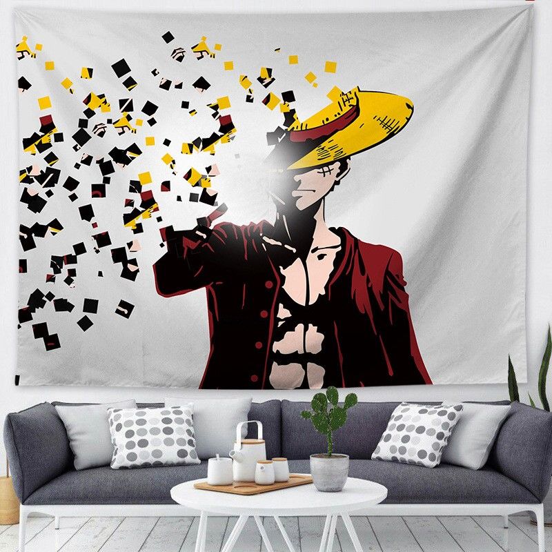 Thảm treo tường trang trí phòng ngủ hình anime One Piece