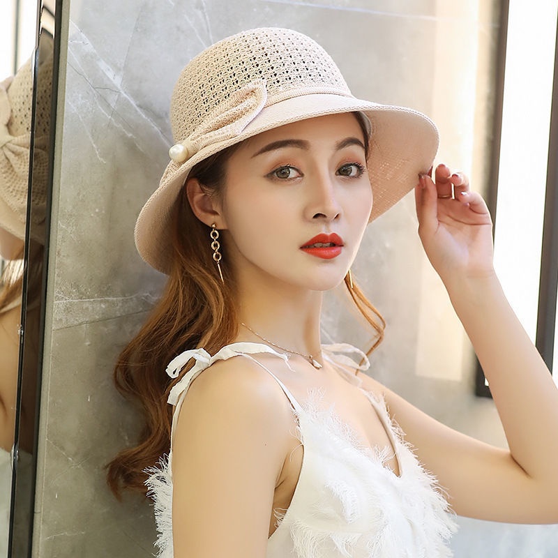 Mũ Nữ Chóp Lưới Kết Hợp Dây Buộc Nón Chống Nắng L2155