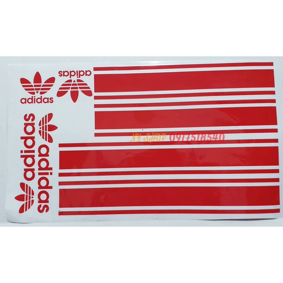 TEM ADIDAS Dán Xe Sh 2012 - 2016, Sh 2017 - 2019, Sh 2020 - Sh 2021 - Sh 2022 (ngắn) Ảnh thật Sp
