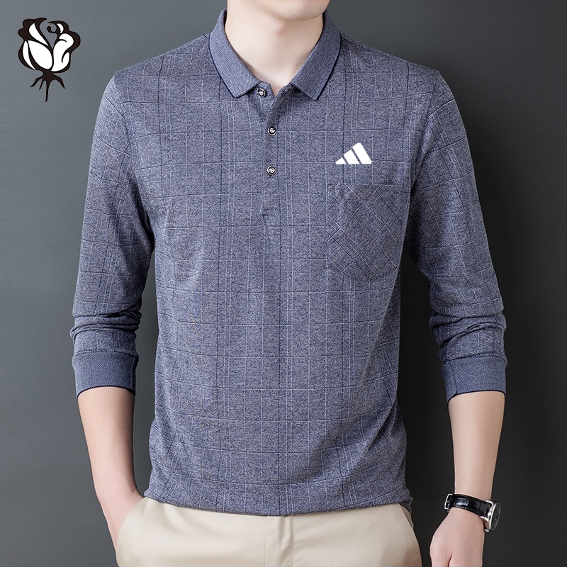 Áo polo Dài Tay Có Túi Hàng Mới Dành Cho Nam