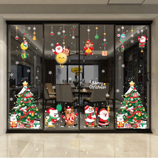 Decal trang trí Noel Hít Tĩnh Điện - Combo noel dễ thương