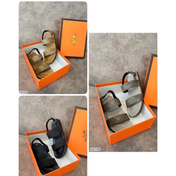 Dép Sandal Nam BBR Quai Da, Đế Cao Su - Dép Sandal BBR Nam Cao Cấp