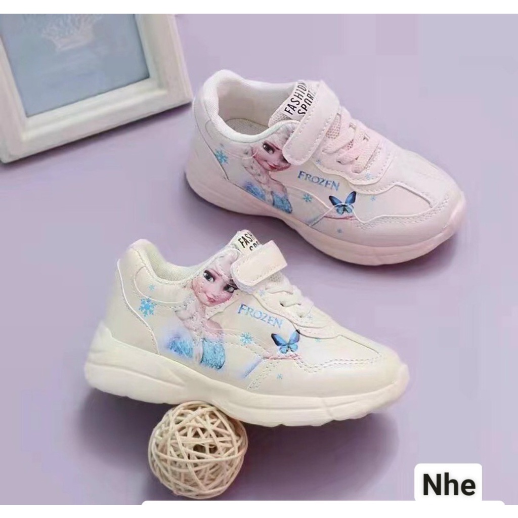 Giày thể thao bé gái Elsa, giày trẻ em siêu nhẹ